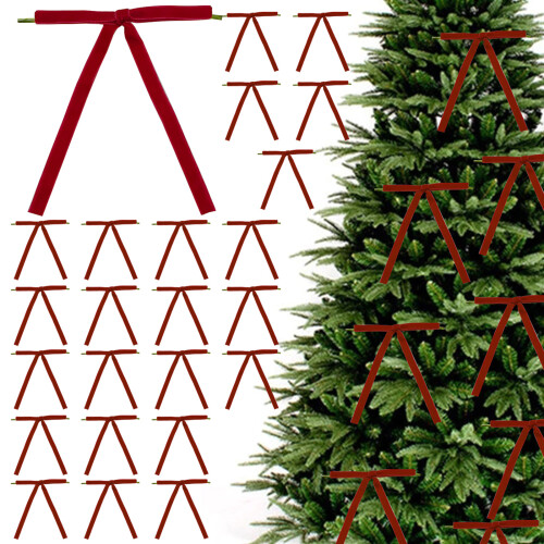 24Pieces Soft Flannel Bowknot Decoration For Home-Light coffee 2