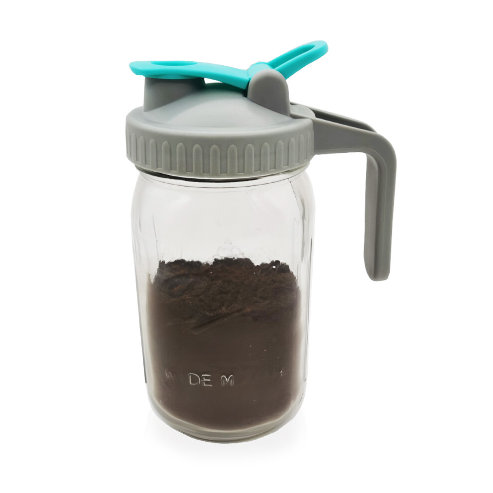 Breast Milk Pitcher with Flip Cap Lid, Mason Jar Wide Mouth Design for Airtight Seal and Leak-Proof Storage, Durable Glass Construction with Pour Spou
