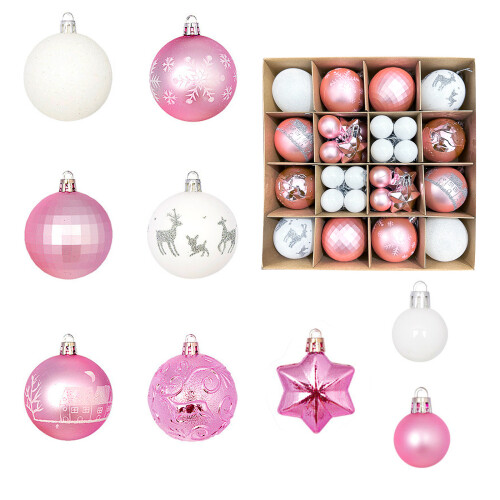 42-teiliges Weihnachtskugel-Dekorationsset, elegantes-MJG61648