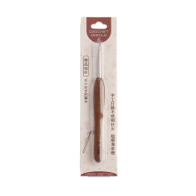 Ergonomic Wooden Handle Crochet Hook Stainless Steel-Nstyle