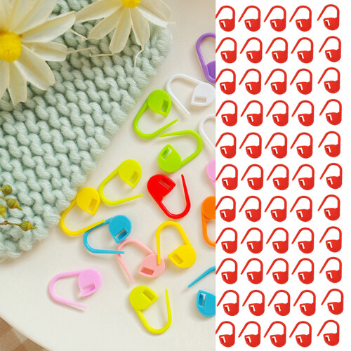 Plastic Stitching Pin Crafting Clip For Knitting And-Black 2