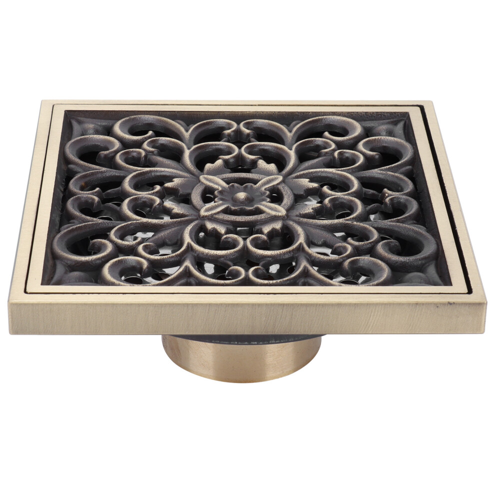 Vintage Floor Drain For Shower Room, High Filter Capacity Anti-Clogging Brass Bathroom Floor Drain With Self-Purification Capacity Peculiar Smell Prev 9135470047390