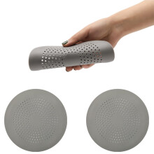 Tampa de ralo com ventosa para piso de chuveiro, coletor de cabelo, protetor de filtro de silicone para banheira e pia de cozinha, fácil de