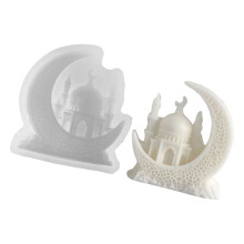 Flexible Moon Silicone Candle Mold Dishwasher Safe-5442