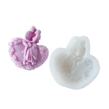 Aromatherapys Candle Mold Heart Epoxy Resin Casting Mold-F562