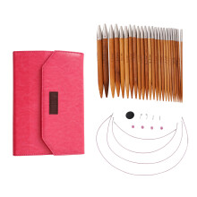 Circular Knitting Needle Set with Case Interchangeable Knitting