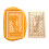 Tarot Themed Pattern Stamp Head Rectangular shape-Hermit 1