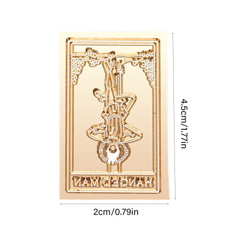 Tarot Themed Pattern Stamp Head Rectangular shape-Hermit 1