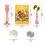 Removable Brass Sealing Stamp Head and Beads Set-rosemary 3