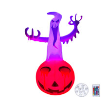 Opblaasbare, waterdichte spookdecoraties voor buiten, inclusief een systeem met grondpennen voor stabiliteit en een griezelige