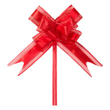 30 lazos grandes navideños, lazos de organza roja, para envolver regalos, lazos de cinta para bodas, Navidad, fiestas de cumpleaños o San Valentín.