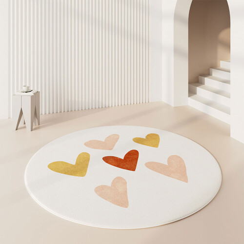 Runder heller Luxus-Teppich für Wohnzimmer,-200X200cm 2
