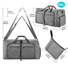 Malas de viagem tipo duffel com compartimento para sapatos, impermeáveis, dobráveis, com alça ajustável, leves e espaçosas.