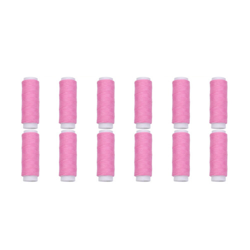 120 Spools Polyester Thread Embroidery-Pink 12 small rolls
