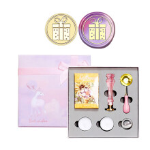 Removable Brass Sealing Stamp Head Beads Set Wax Seal-gift bag