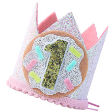 Unisex Baby First Birthday Partyhut Festival Baby First- Donuts