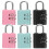 6Pcs Children Pad Locks Convenient Combination Locks Household Padlocks Home Supply 1