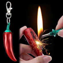 Fashionable And Popular Chili Shaped Portable Novel And Unique Metal Windproof Kerosene Lighter
