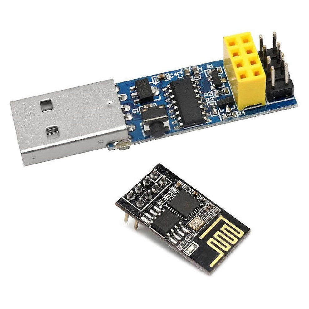 Usb To Esp8266 Breakout Ch340c Esp-01 Esp-01S Prog Wifi Programmer Downloader Adapter With Reset Au Red 6935161388763