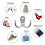 Γάντζοι για κούπες καφέ Robe Hooks, επιτοίχιοι γάντζοι με διπλή ακίδα, vintage εμφάνιση 5