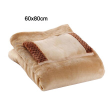 USB-aangedreven knieverwarmer met warmtetherapie, verwarmde reisdeken met flanellen stof en lamsvachtvoering, compacte elektrische sjaal voor