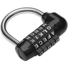 5 Letter Combination Padlock Black - Combination Locks - Bike Lock Laptop Backpack -Perfect for Escape Rooms