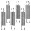 Replacement Springs For Recliners Pedal Spring For Office Use Silver 7.10X1.50X1.50CM Connecting 6Pcs 5
