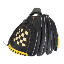 Baseball Glove For Left Hand Throw, Yellow And Black, Comfortable Fit, Fine Workmanship For Safe Fielding And Training