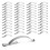50 Pcs Window Screen Tension Spring, Corner Mount Flat Window Spring Stainless Steel Window Screen C Edition 0709 1