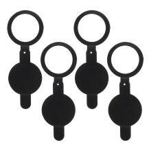 Black Copper Door Viewer Covers for Home Security 4Pcs Peephole Privacy Shields