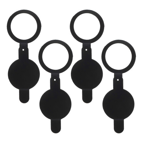 Black Copper Door Viewer Covers for Home Security 4Pcs Peephole Privacy Shields