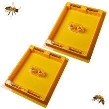 Beekeeping Supplies Yellow Hives Feeder Twin Colony-2PCS