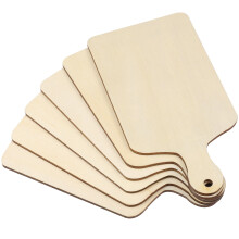 6 Pezzi Vassoio In Legno Per Pizza Mini Torta Frutta Tagliere