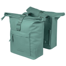 Sacoche de vélo double étanche - Basil B.V. - 41 l - Imperméable - Réfléchissante - Matériau recyclé - Vert