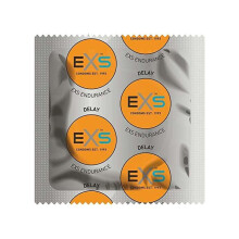 Preservativos naturais - EXS - Tamanho único - Pacote com 12 - Silicone - Ultra fino - Natural - Forma alargada
