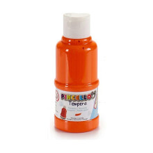 Gouache - Penseel - Oranje - 120 ml - 4,5x4,5x11,5 cm - Vloeibaar - Multicolor - Voor plastic