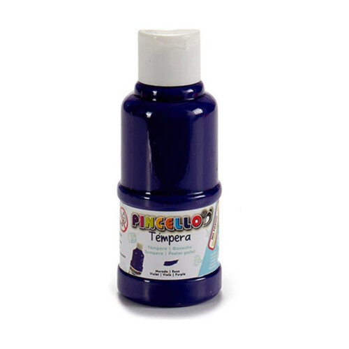 Gouache - Pennello - Viola - 120 ml - 4,5x4,5x11,5 cm - Liquido - Multicolore