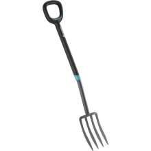 Tenedor pala ErgoLine GARDENA – Mango con revestimiento suave – Mango Ergo D – Dientes de acero endurecido – 25 años de garantía (17013-20)
