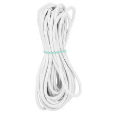 Corda elástica branca de grau marítimo, cordão resistente para artesanato e costura, cordão elástico com forte elasticidade.