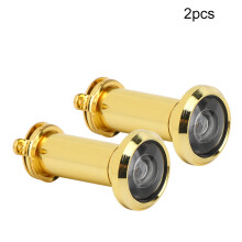 Judas de porte, lentille ultra HD offrant une couverture grand angle exceptionnelle, convient aux portes de 3,5 à 6 cm d'épaisseur, argenté, lot