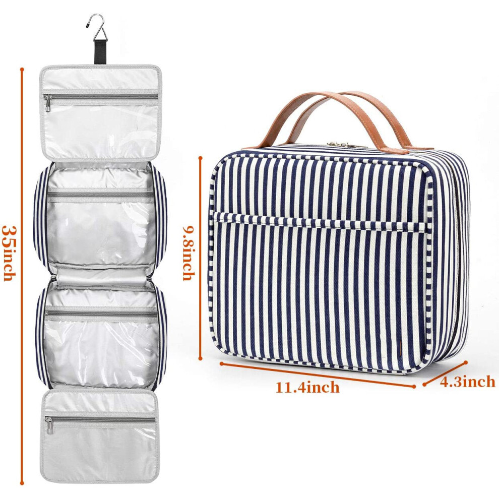 Elegant Aesthetic Prints Cosmetic Bag, Lightweight Water Resistant Toiletry Organizer, Stylish Design For Travel Convenience And Home Use