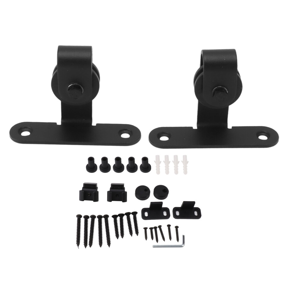 Barn Door Sliding Hardware Set Smoothly And Silently, Heavy Duty Rustic Modern Style Mini Sliding Door Hardware, Quiet And Smooth Operation Space Savi 9198585848528