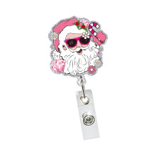 Porte-Badge de noël porte-Badge rétractable en ABS avec Clip-1