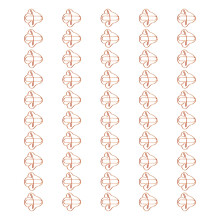 50Pcs Mushroom Paper Clips Colored Metal Paperclip-rose gold