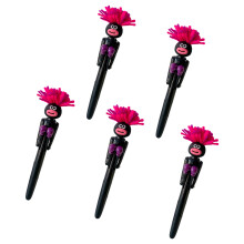 Stylo à bille de boxe créatif, 5 pièces, anti-Stress,-Noir