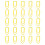 25 Clips en acier en forme de crayon, Classification de-Jaune 1