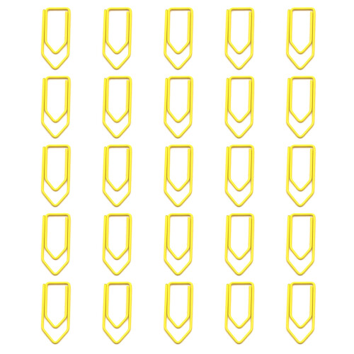 25 Clips en acier en forme de crayon, Classification de-Jaune