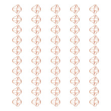 50 Stück Pilz-Büroklammern, farbige Metall-Büroklammer,-Roségold