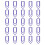 25 Crayon Shaped Steel Clips Colorful Document-Blue 1