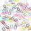 25 Clips en acier en forme de crayon, Classification de-Jaune 7